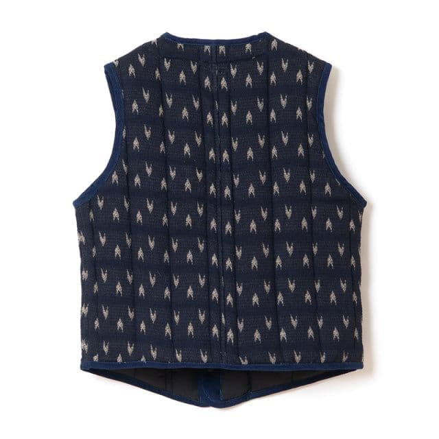 STUDIO D’ARTISAN 矢絣インディゴ刺し子ベスト