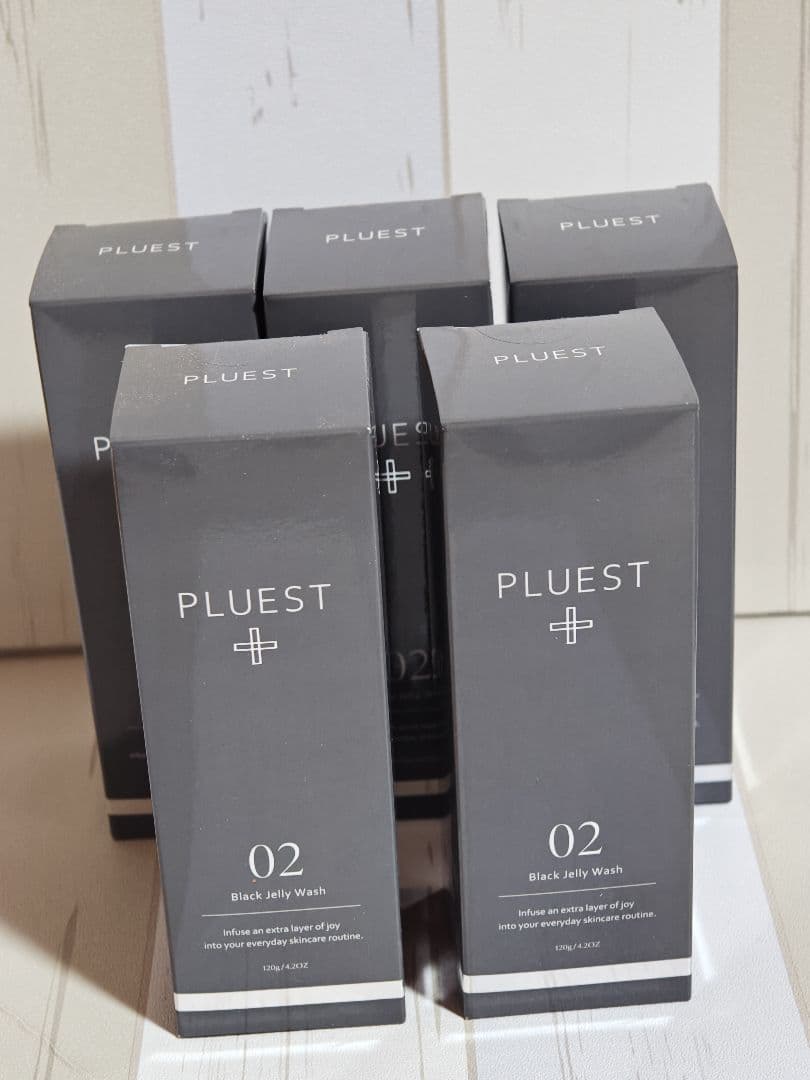 新品未使用☆PLUEST ブラックジェリーウォッシュ 120g×5