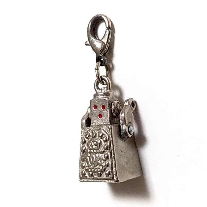 ★稀少★ブリキのおもちゃ博物館メタルロボット ストラップキーホルダー北原照久