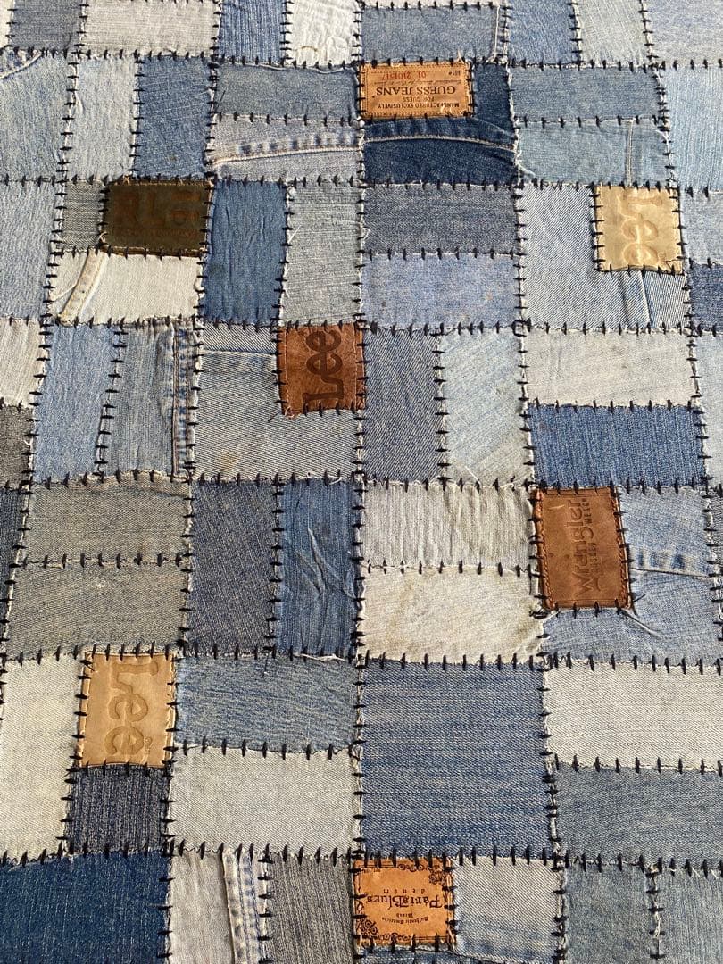 アスプルンド　パッチワークデニムラグ