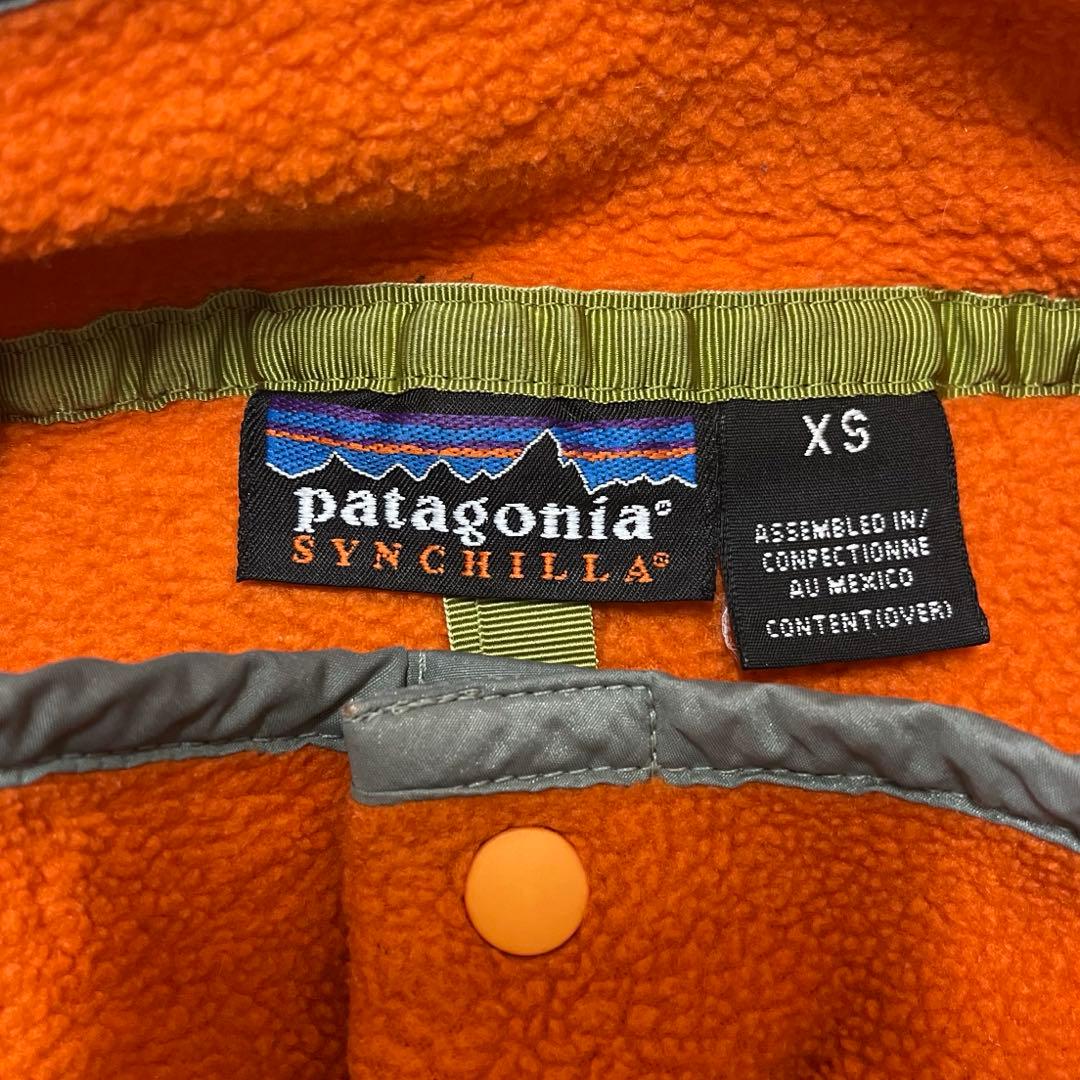90s 希少カラー Patagonia シンチラ スナップt オレンジ