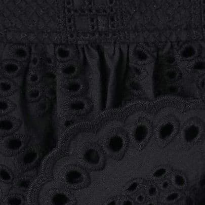 新品 23区【洗える】コットンエンブロイダリー キャミソール 44 ブラック系