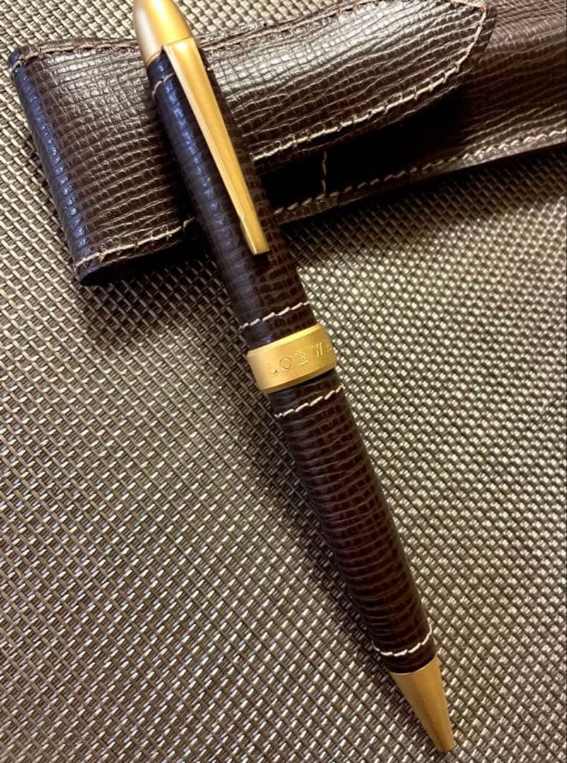 LOEWE ロエベ　高級ボールペン レザーケース付き