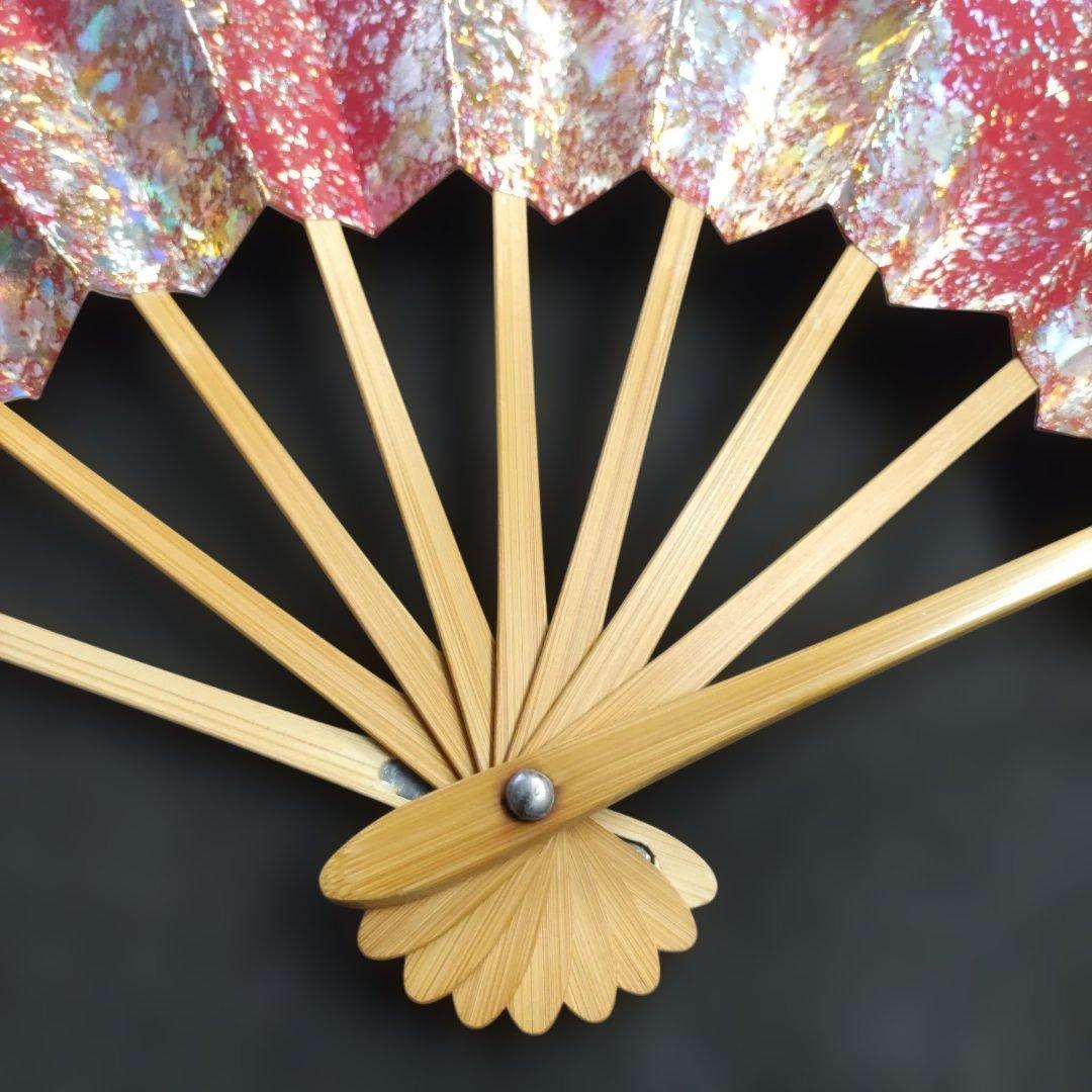 舞扇 (78) 新品未使用 美品 飾り扇子 高級箔入 約27cm プレゼント