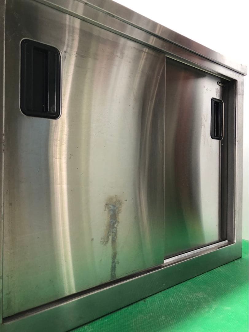 ☆地域限定送料無料☆工場整備品　吊り戸棚　幅900 ステンレス