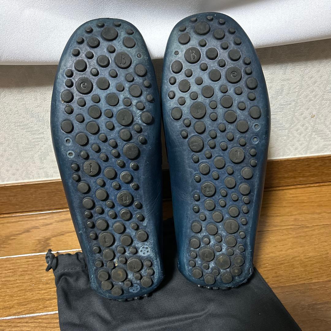 Berluti ネイビー レザー ローファー 保存袋付き