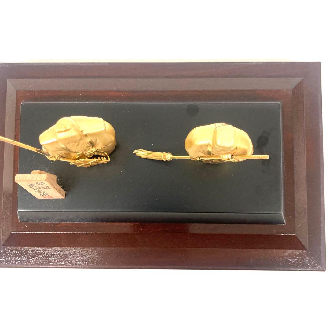 純銀 高砂(背景付)金仕上　純銀⭐︎