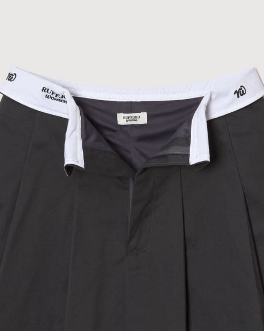 ラフロッグ　ウエストデザインスカート　グレー