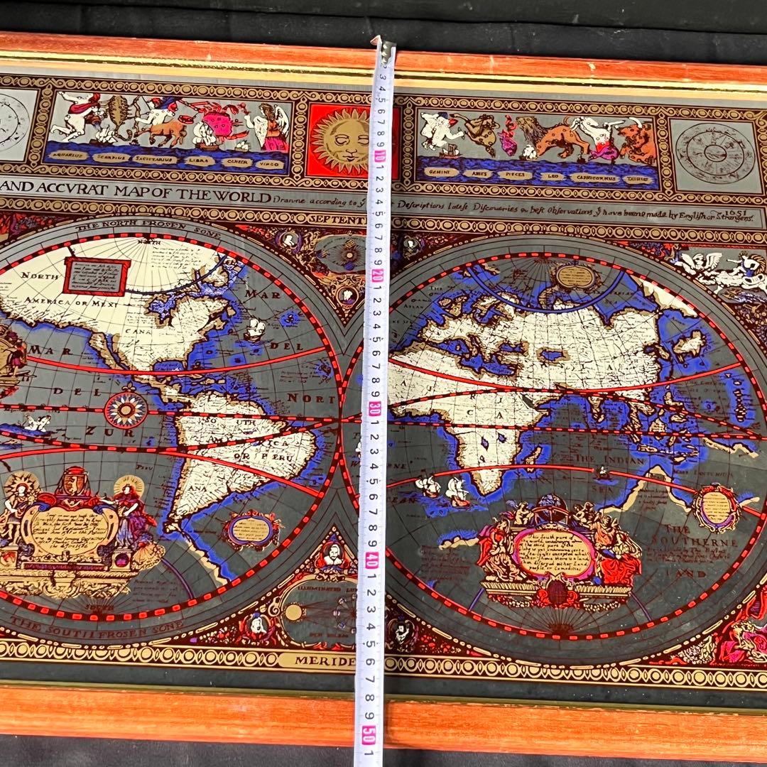 英国製 ヴィンテージ MERIDES パブミラー 鏡 アンティーク オシャレ