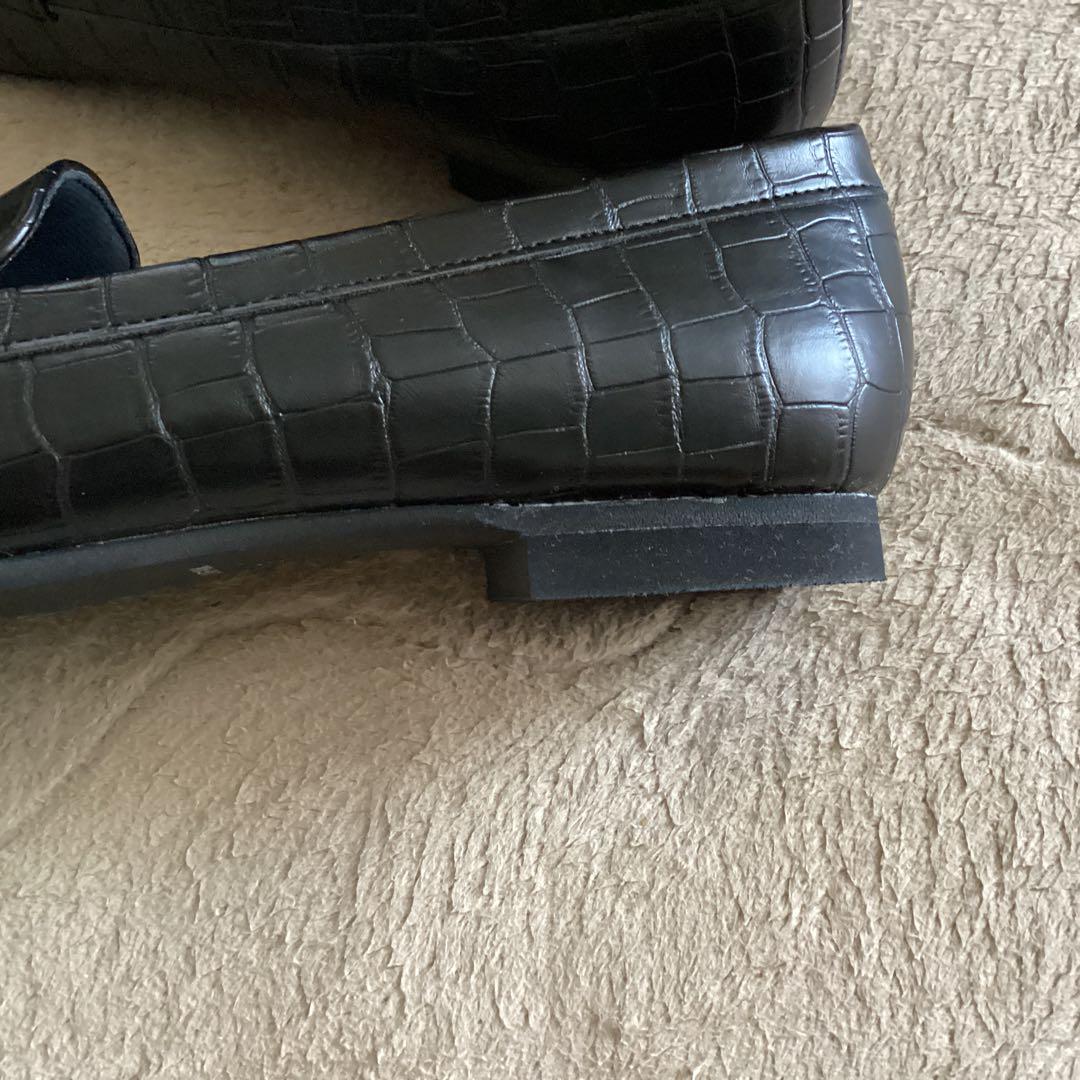 ローファーフラットシューズ 銀座ワシントン　25センチ　晴雨兼用