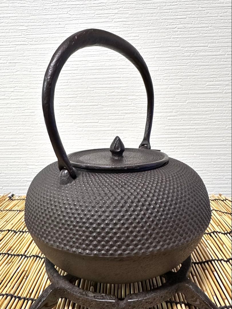 未使用品　南部釜師匠　庄司 光洞(啓吉)造　１５型アラレ　movers様　売約済