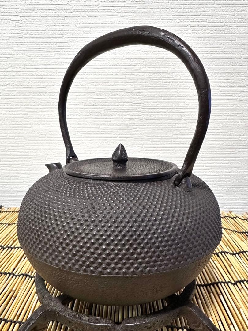 未使用品　南部釜師匠　庄司 光洞(啓吉)造　１５型アラレ　movers様　売約済