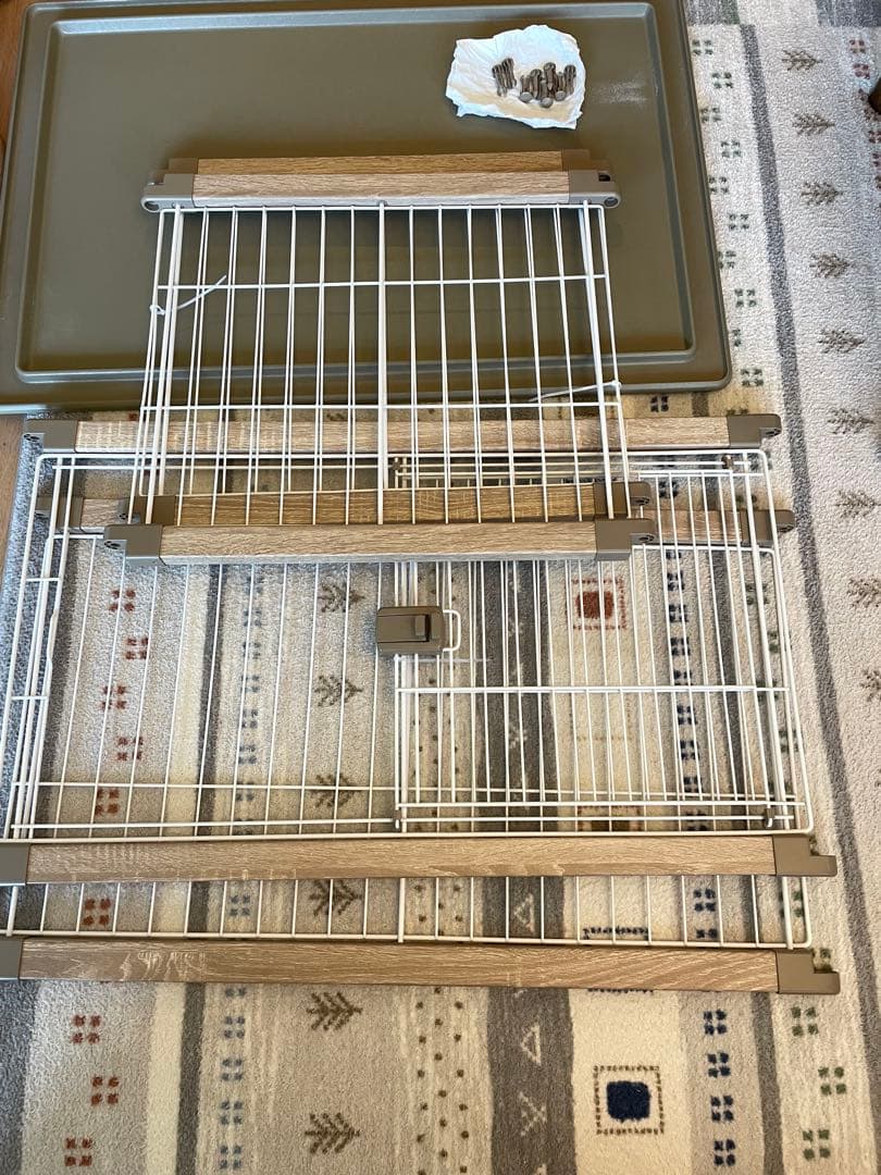 犬用ケージ スライド式扉 97.5×66.5×55.5 cmフードおまけ付き♡