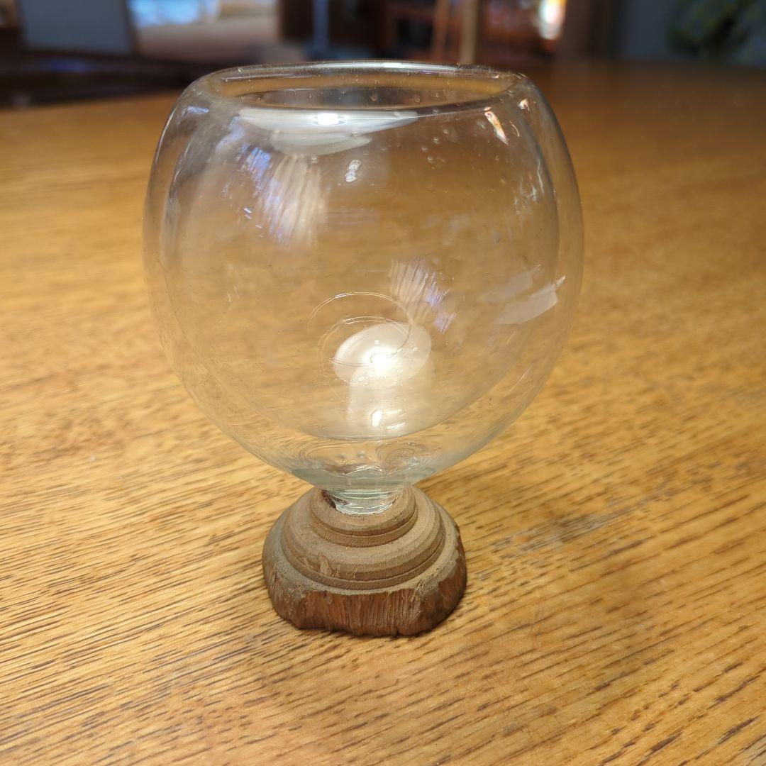 アンティーク ガラス　二重グラス ダブルボダム　とても古い物