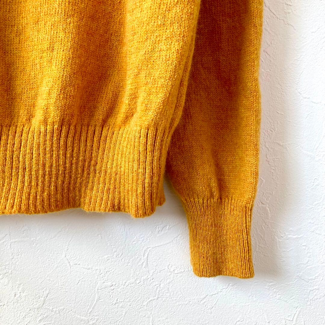 美品 FRED PERRY 刺繍ロゴ バイカラー ウールニット