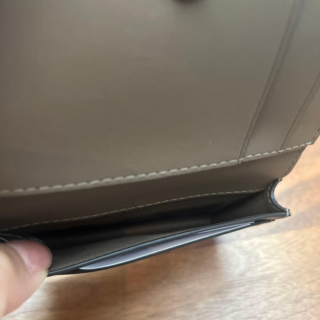 coach ブラウンレザー 名刺入れ　cs003