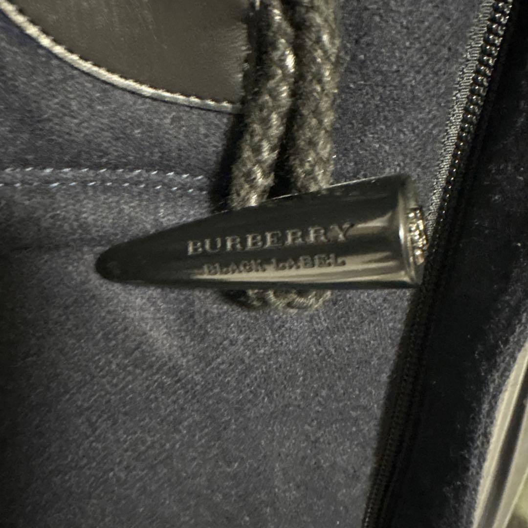 美品✨バーバリー ブラックレーベル ダッフルコート ダウン ノバチェック黒 M