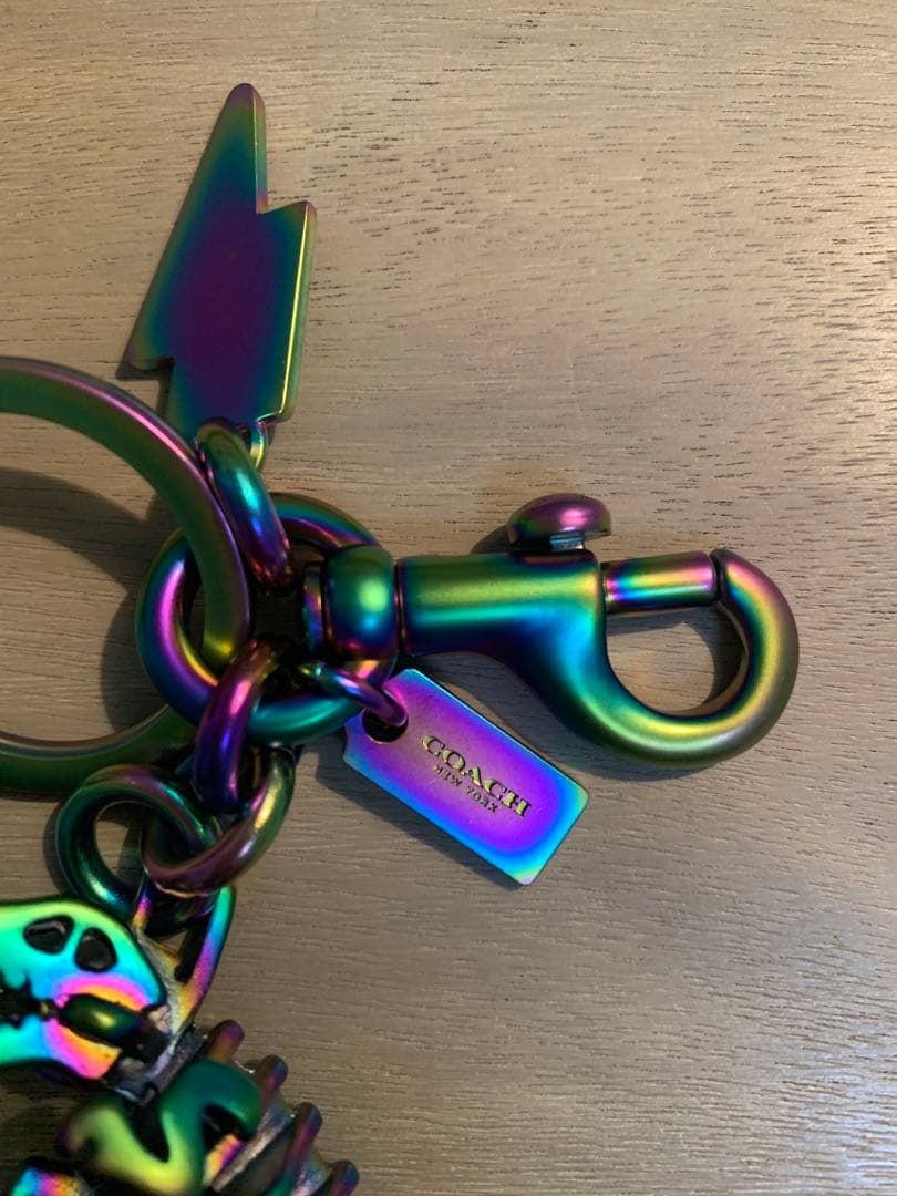 COACH コーヒー　恐竜　キーホルダー