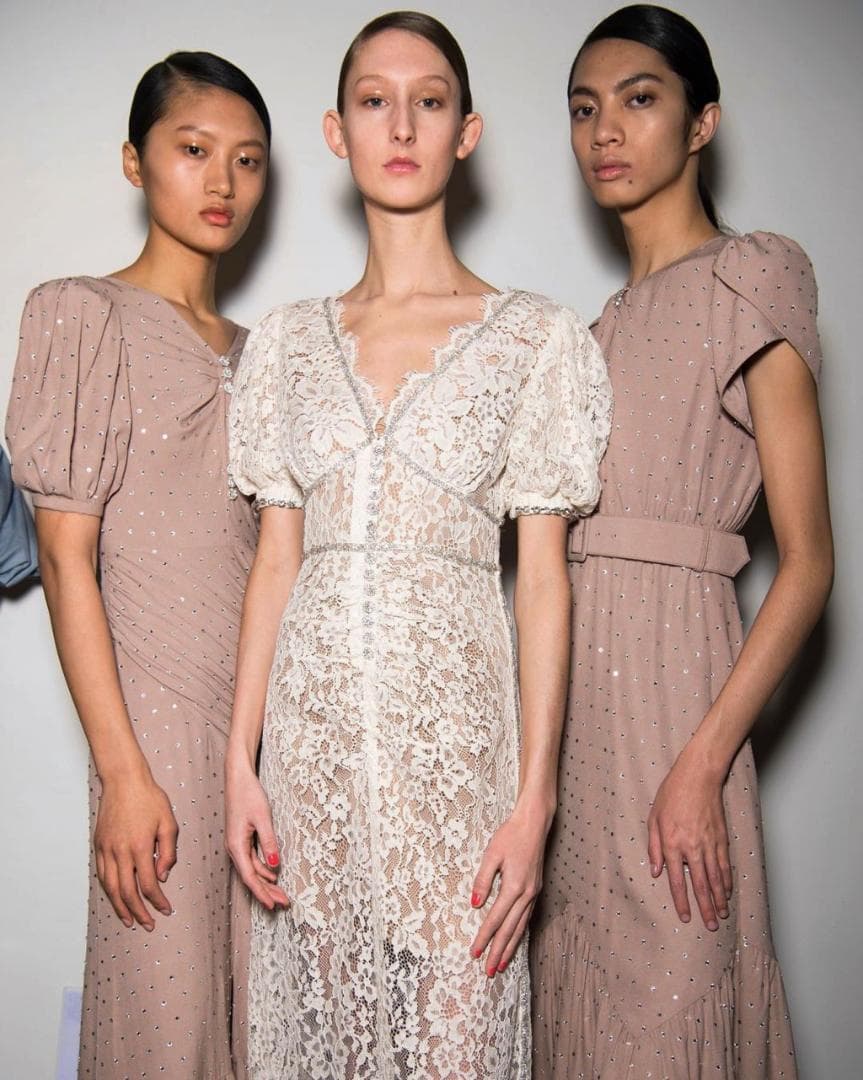 m*様 セルフポートレイト ワンピース ペプラム レース UK8 未使用 結婚式