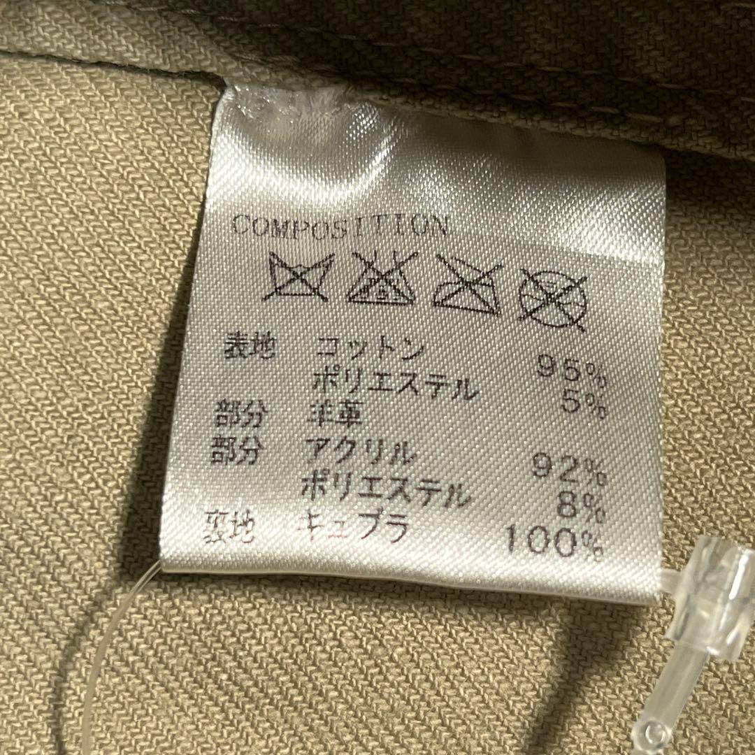 ▼クリスチャンダダ　モッズコート　レザー切替　M ライナー　ファー　Y2K 日本