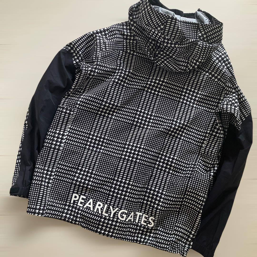 PEARLY GATES Lサイズ ナイロンジャケット 黒白千鳥柄 新品タグ付き