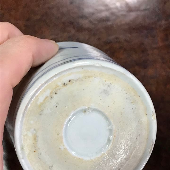 古伊万里　蕎麦猪口　富士山　松原　そばちょこ　古伊万里　変わり図