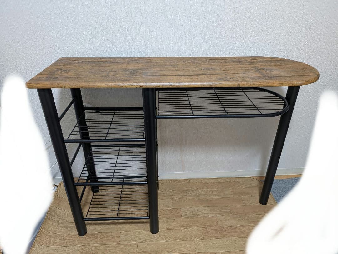 カウンターテーブル 3点セット 北欧 折り畳み カウンターチェア 2脚