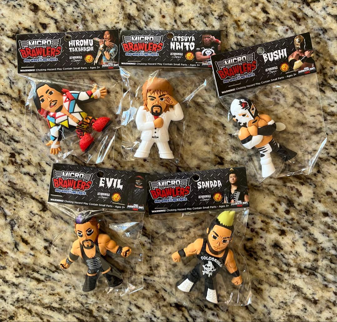 【激レア】LIJ マイクロブロウラー 5体セット 米国限定 NJPW公式