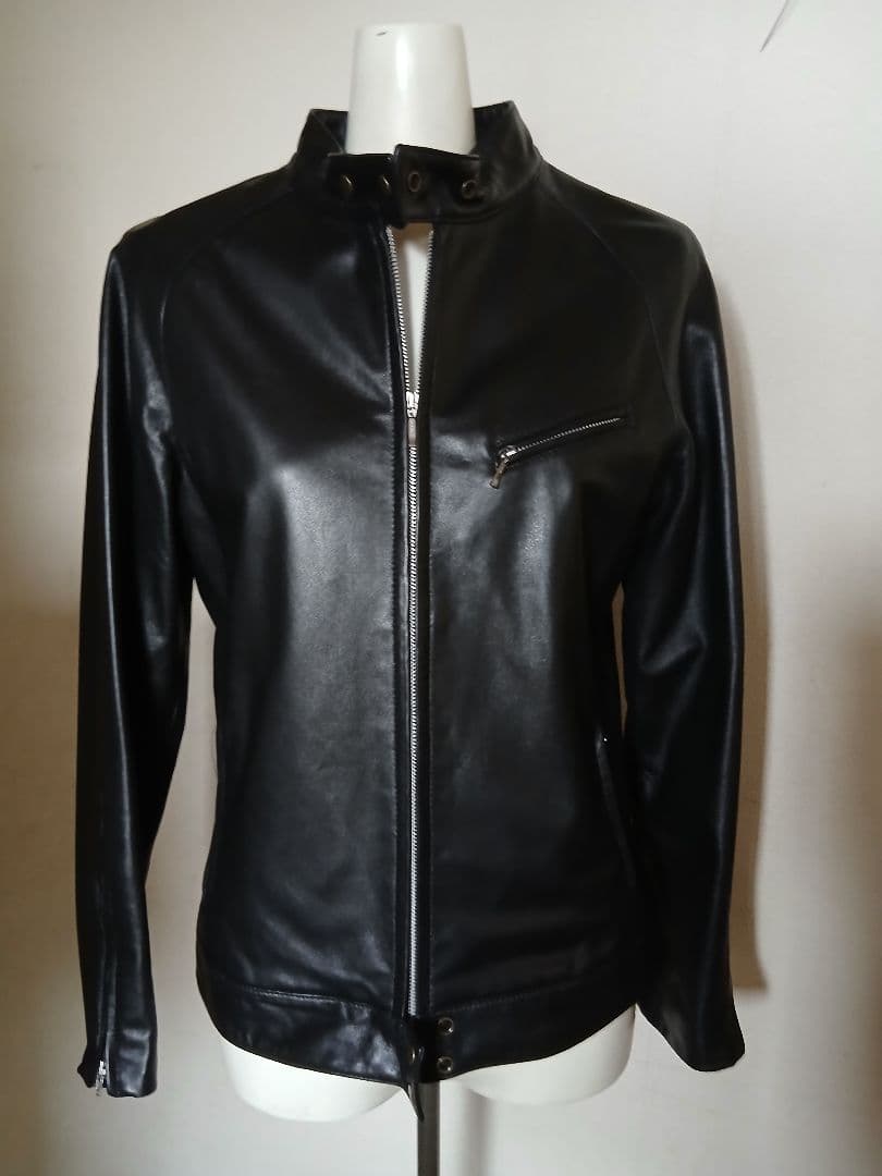 シングルライダースジャケット 黒