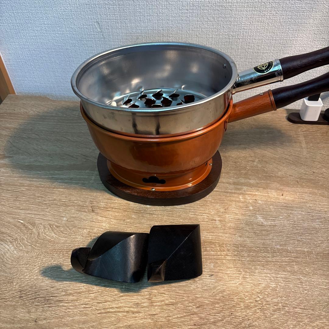 火起こしセット（火起こしと台十能）茶道具