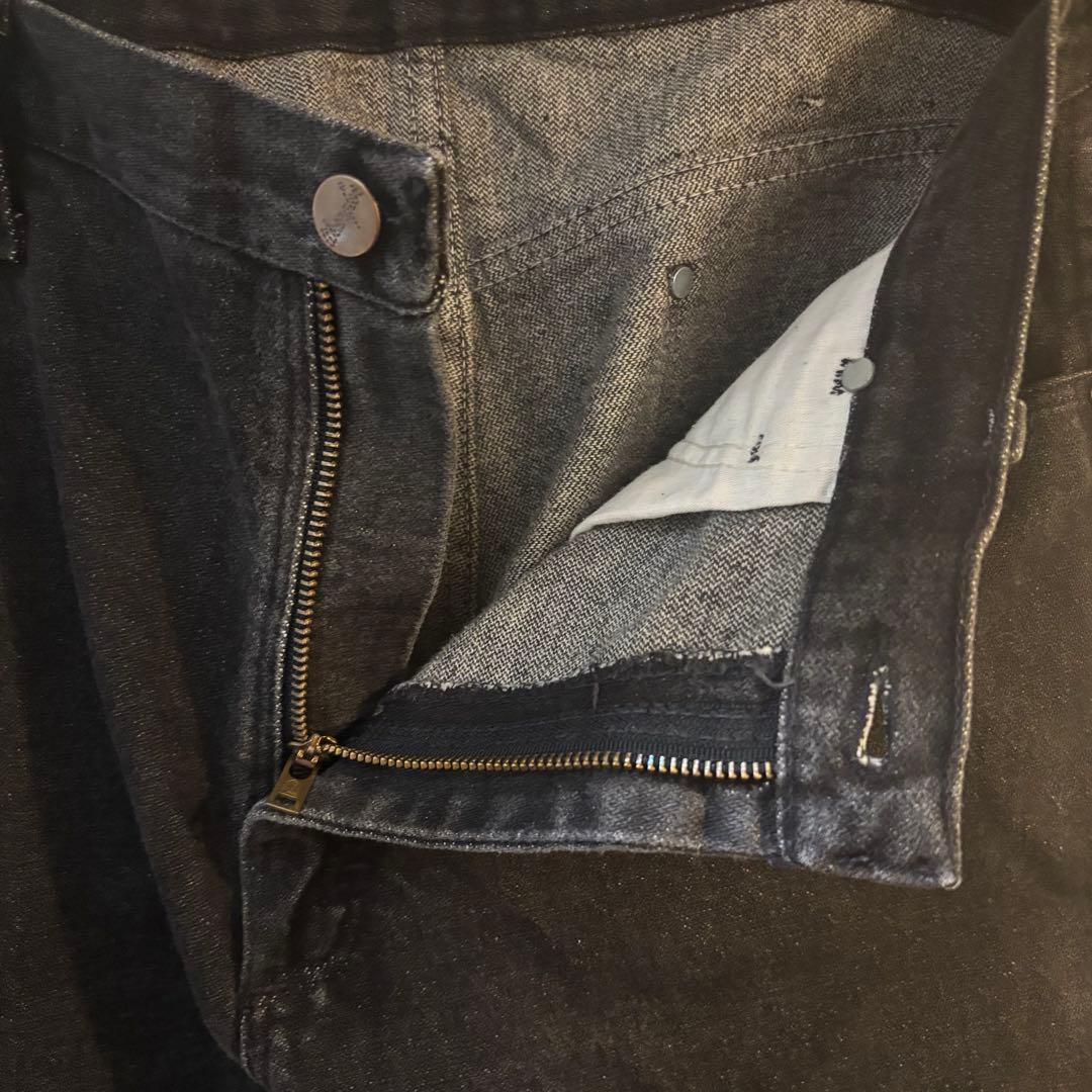 先染め 90s USA製 ラングラー 13MWZ ブラックデニム