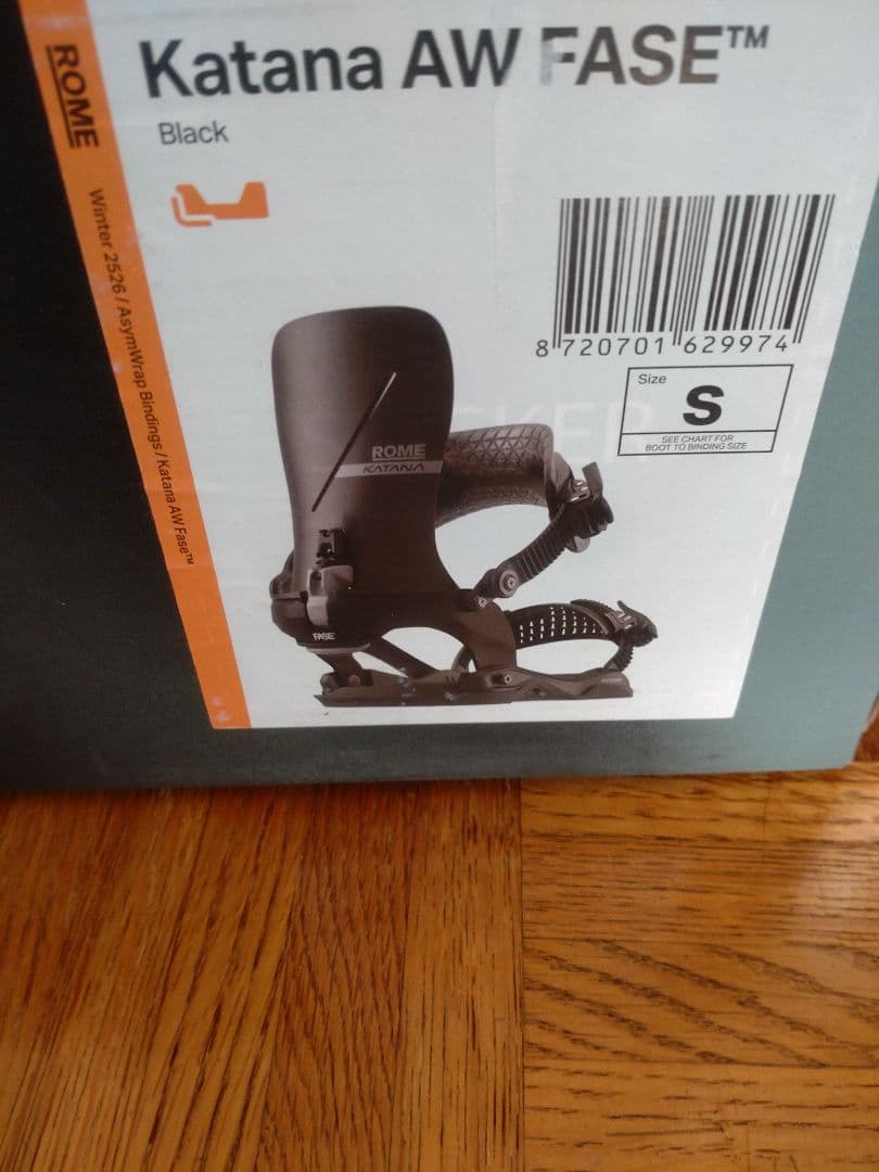 【取り付けのみ美品】2526 ROME Katana FASE ビンディング S