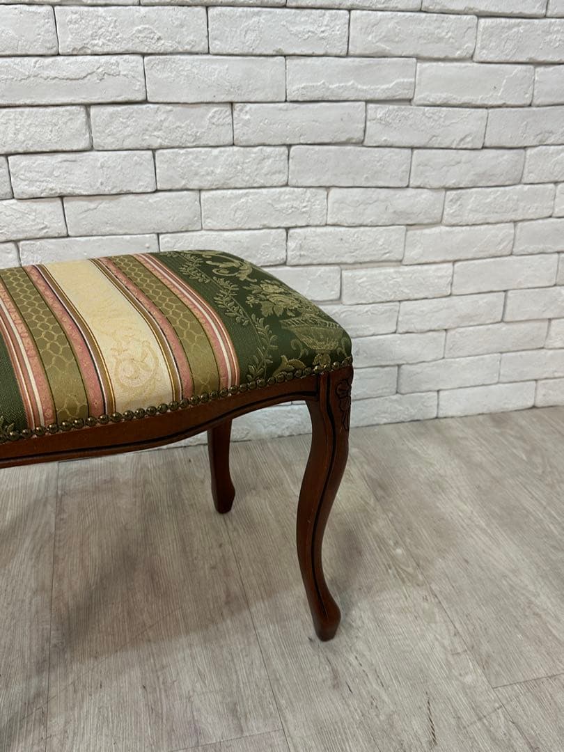 ⭐️【全国送料無料】3万円　スツール　椅子　腰掛け　猫脚　ヨーロピアン　オットマン