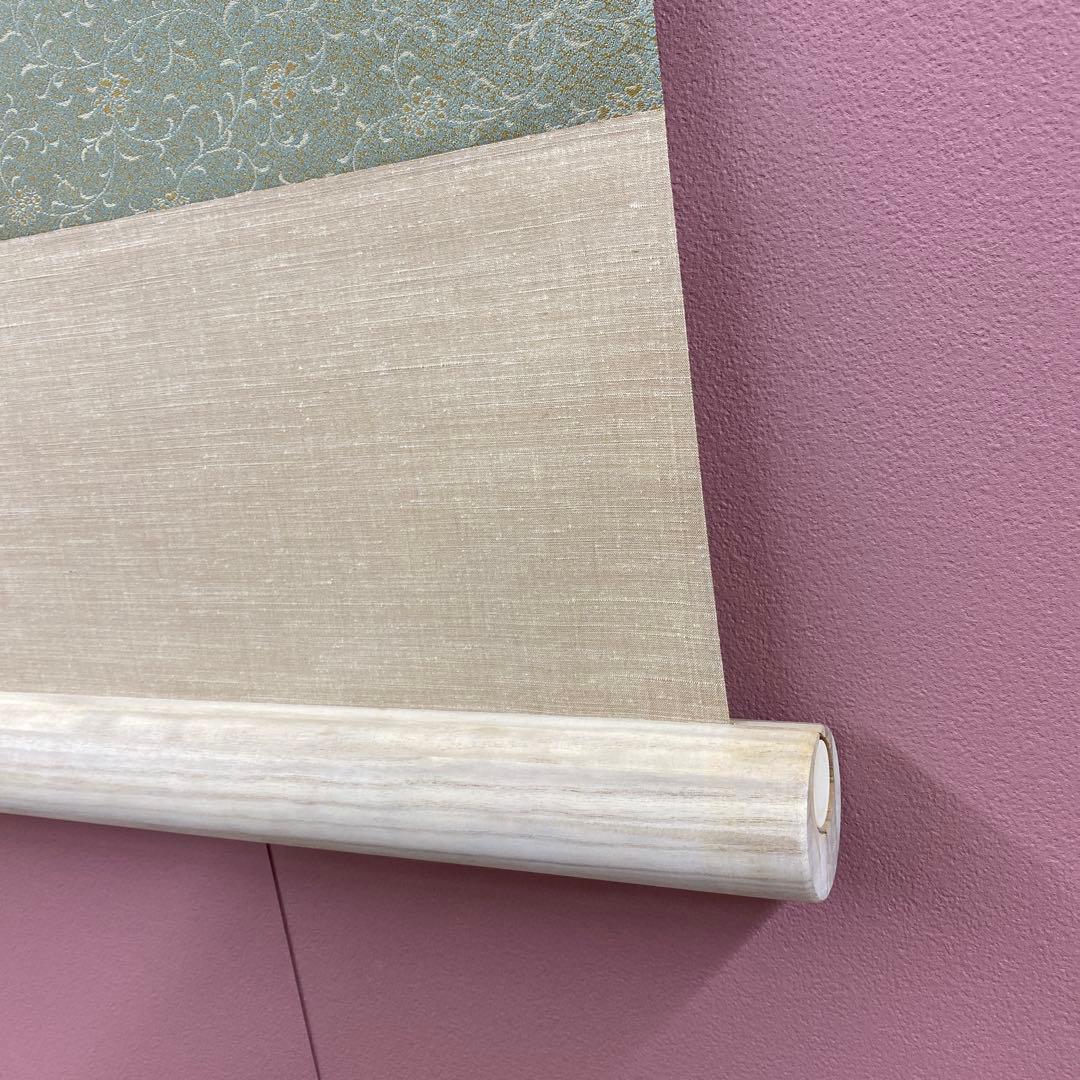 掛け軸2本 小林希光作 富士図、中川幸彦作「翡翠」