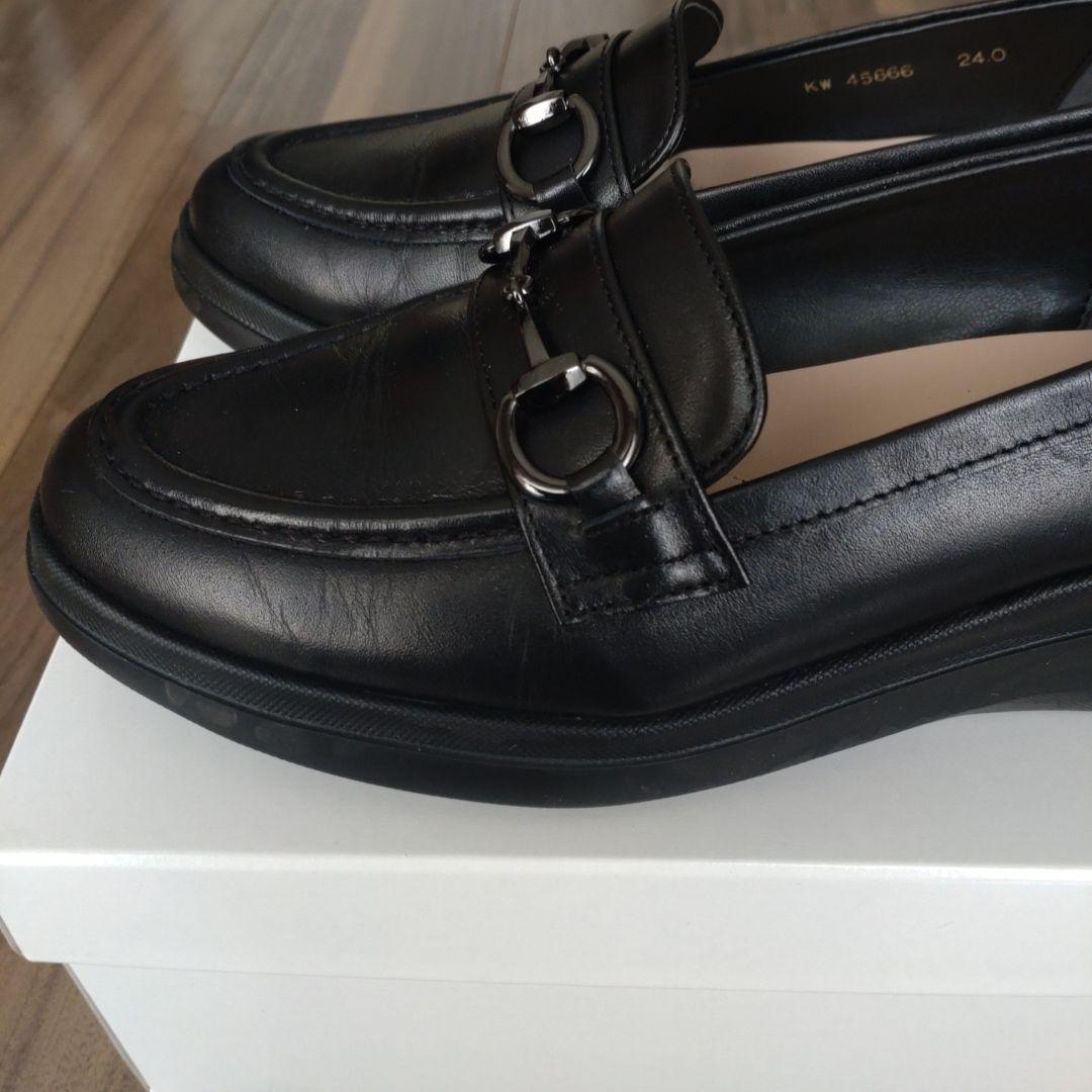 DIANA ブラックローファー