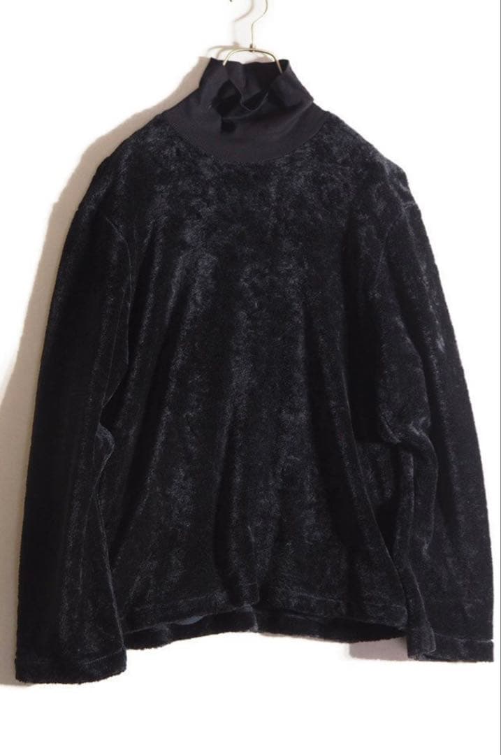 hatraハイネックリブ フリース プルオーバー