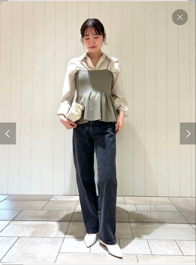 【新品】SLOBE IENAファンタジアパールラメニットビスチェ