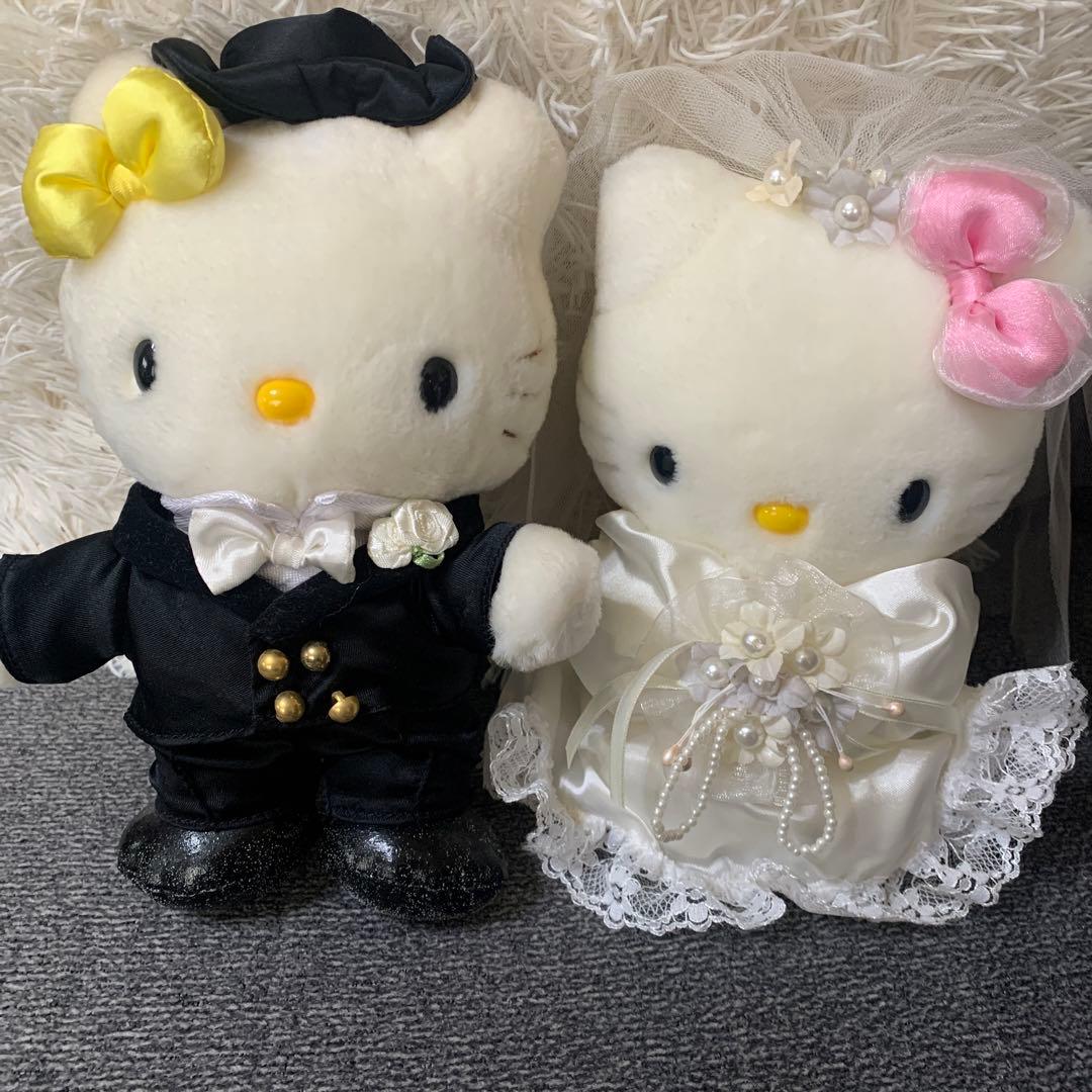 ウェディングハローキティ　ぬいぐるみ　サンリオ　1999年　希少