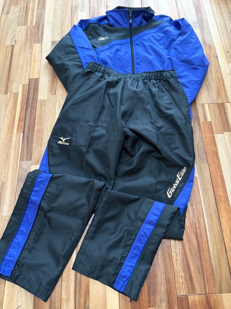 美品　ミズノ　グローバルエリート　セットアップウィンドブレーカー　ウェア