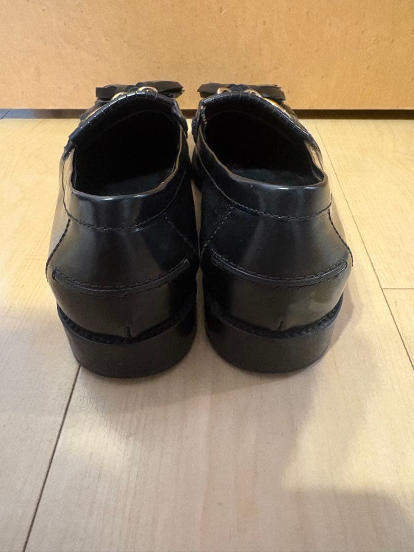TOD'S ブラック タッセルローファー　38
