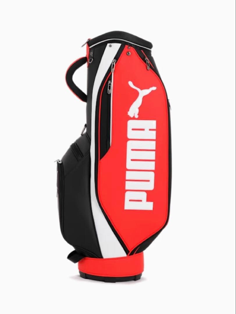 新品未使用　PUMA（プーマ）キャディバッグ　軽量　オレンジ/黒/白