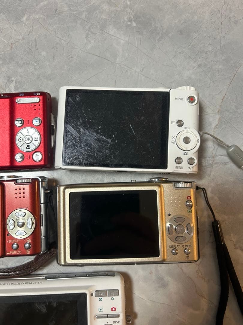 コンパクトデジカメ5台まとめ売り（ジャンク品）