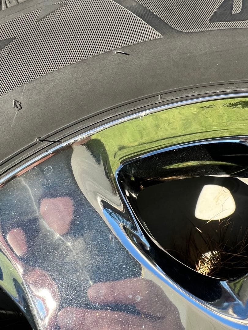 538様30セルシオ 純正オプション メッキホイール215/55R17