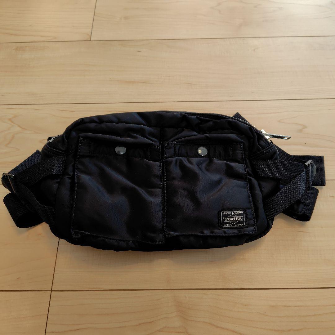 【状態良好】ポーター タンカー ウエストバッグ ボディバッグ 黒