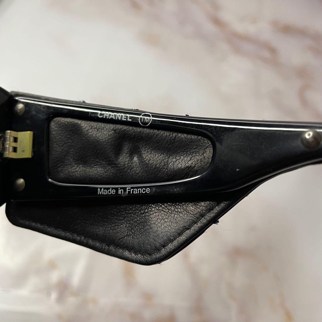 CHANEL シャネル ヴィンテージ レザー サングラス Y2K 1988 レア