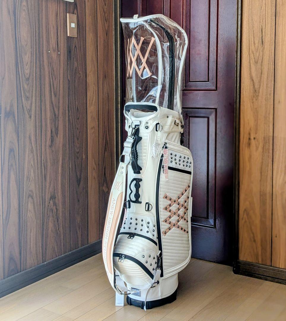 ANEW （美品）⭐️ スタンドキャディバッグ　透明カバー、ベルト未使用