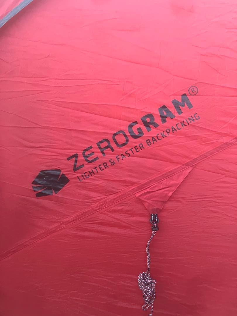 5000円値引き中　ZEROGRAM ドーム型テント レッド　赤　自立　レア