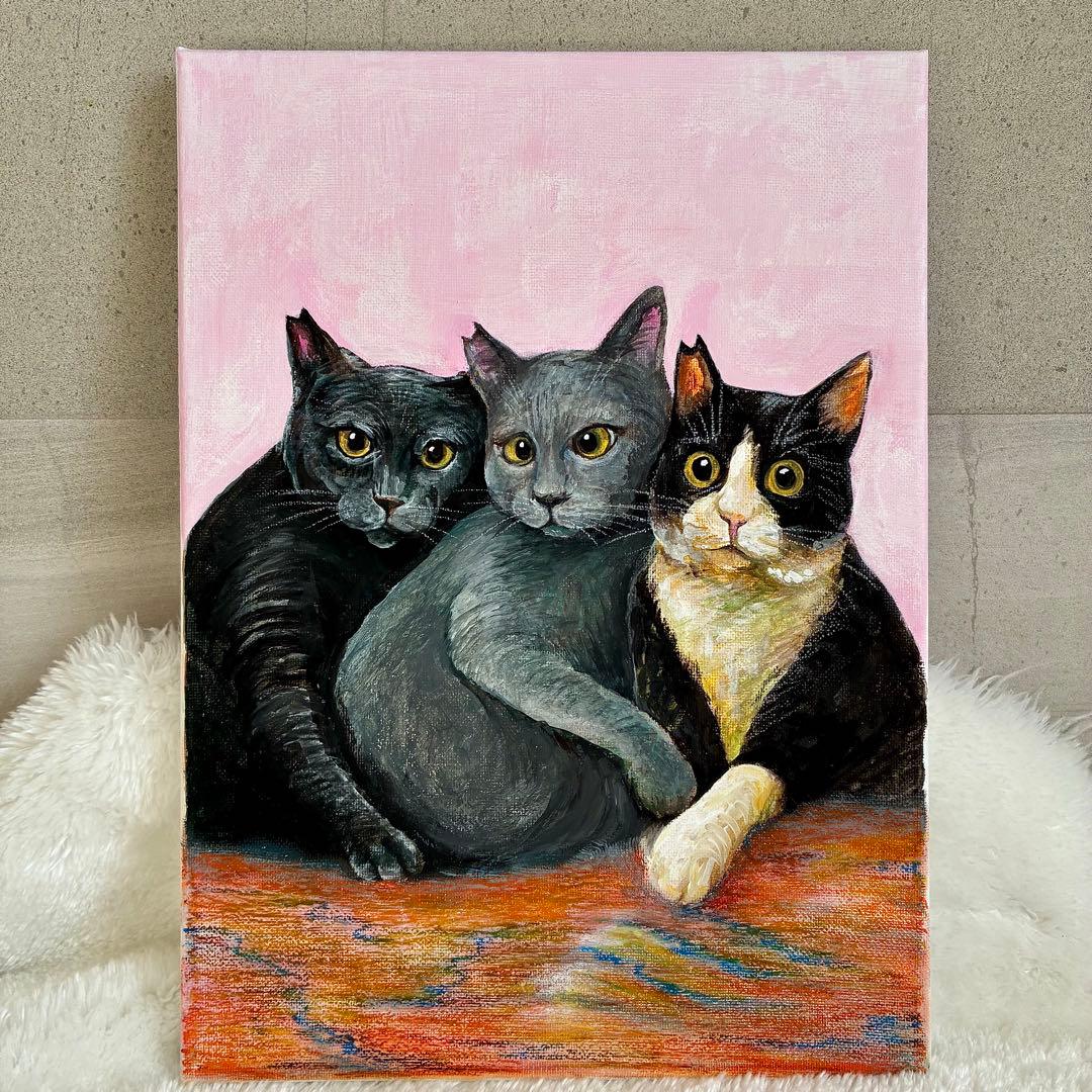 【オーダーメイド】キャンバスアート　絵画　アクリル画　似顔絵