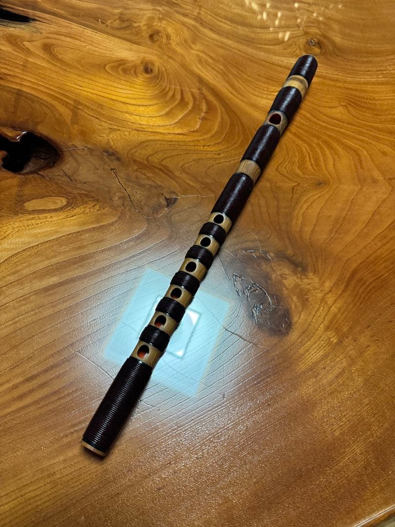 神楽笛 龍笛 煤竹 竹製 雅楽 出雲神楽笛 室達作