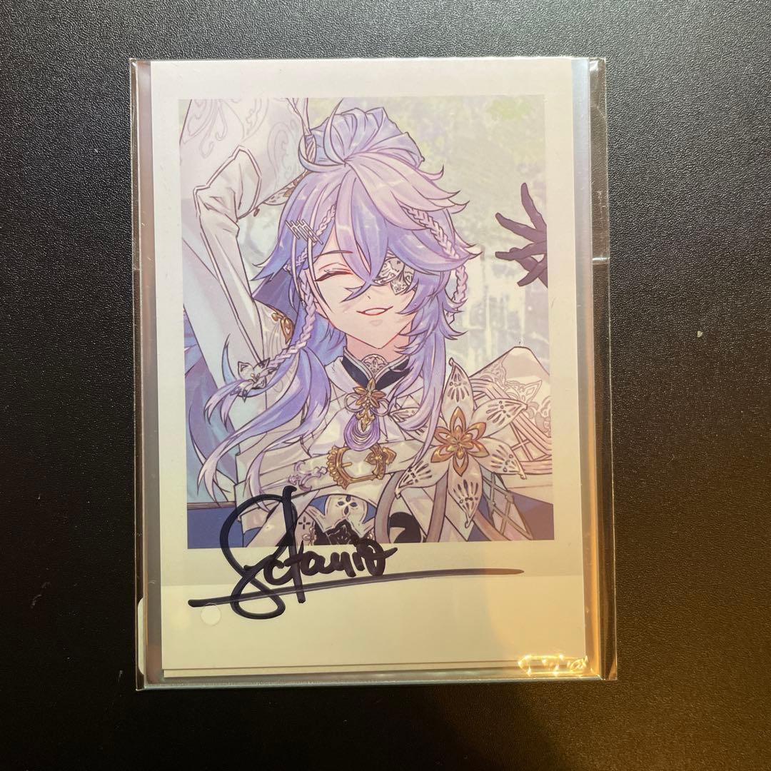 オクタビオ ホロライブ 誕生日記念 直筆サイン ブロマイド チェキ カード